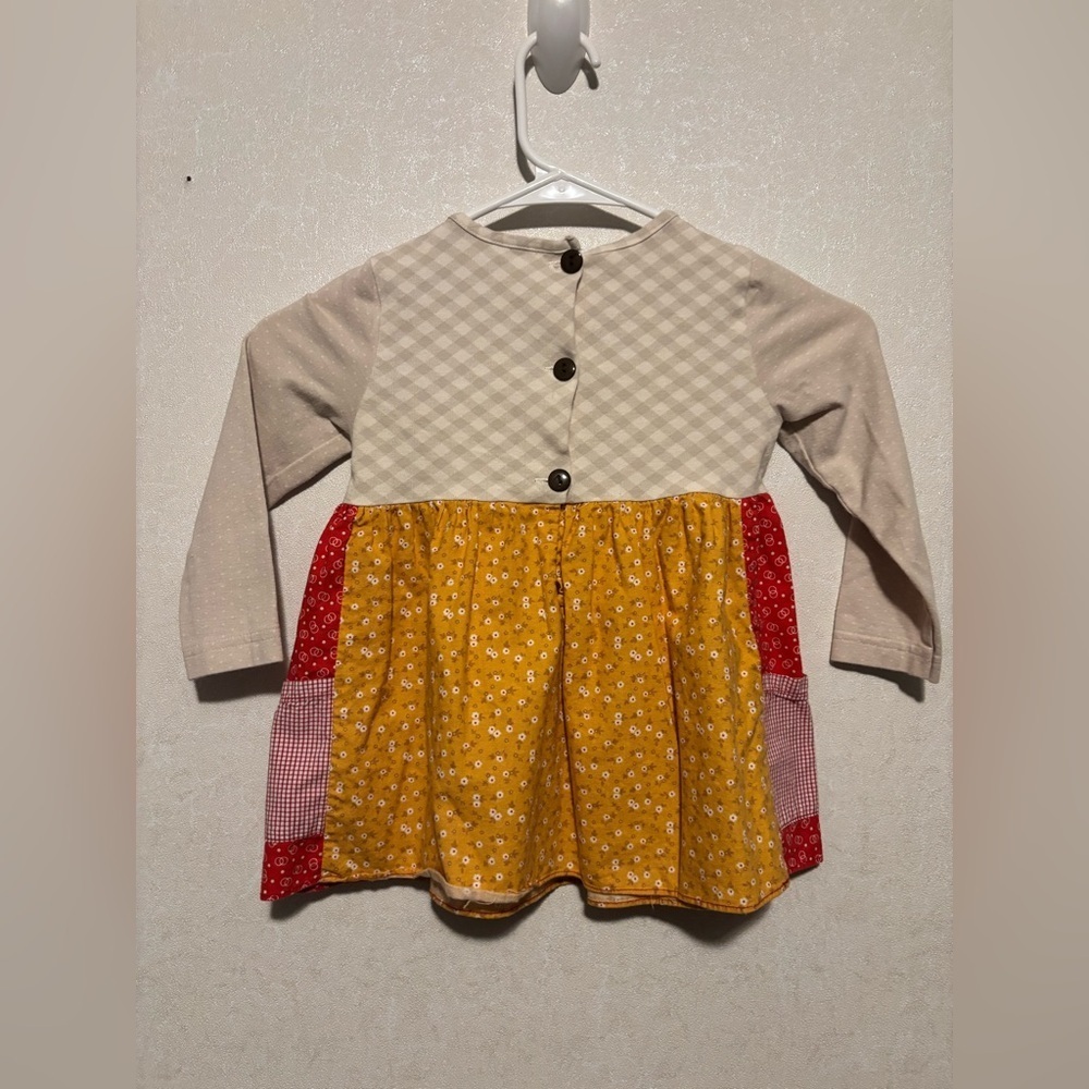 RicRac & Ruffles Patchwork Tunic |EUC |Girls 4t - Picture 6 of 6